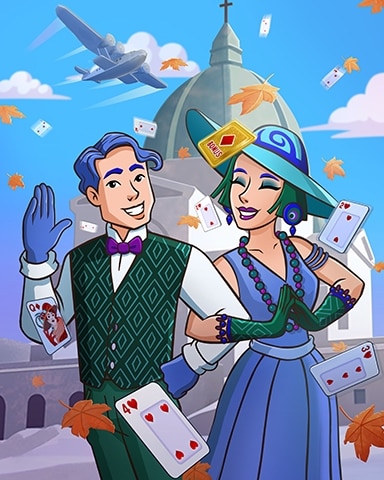 Jet Setting Off Badge - World Class Solitaire HD