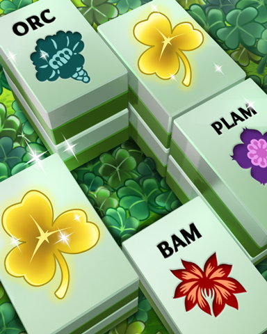 Golden Clovers Badge - Mahjong Garden HD