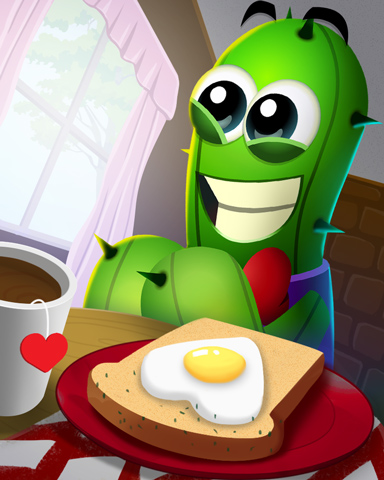 Lovely Breakfast Badge - Poppit! Bingo