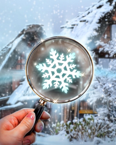 Hidden Snowflake Badge - Winter Wonderland