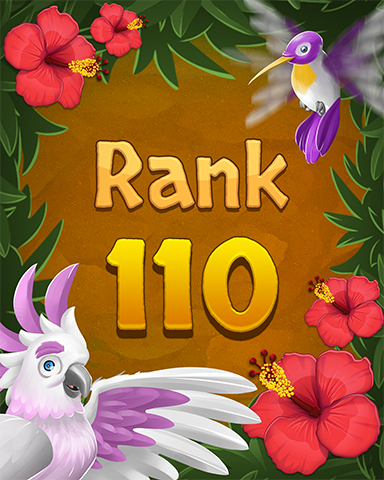 Rank 110 Badge - Mahjong Sanctuary