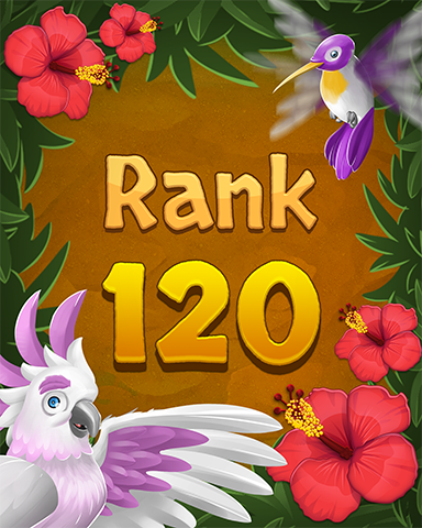 Rank 120 Badge - Mahjong Sanctuary