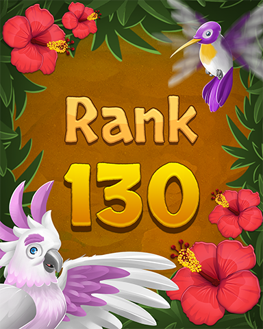 Rank 130 Badge - Mahjong Sanctuary