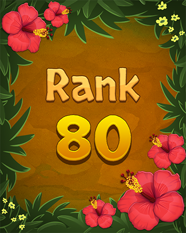Rank 80 Badge - Mahjong Sanctuary