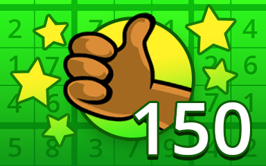 No Mistake 150 Badge - Pogo Daily Sudoku