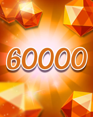 Orange Jewels 60000 Badge - Jewel Academy