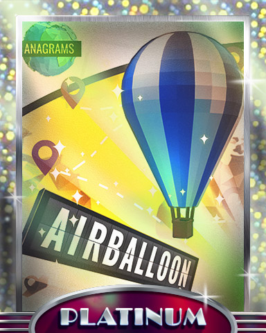 Anagrams Air Balloon Platinum Badge - Anagrams