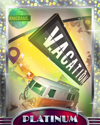 Anagrams Vacation Platinum Badge - Anagrams