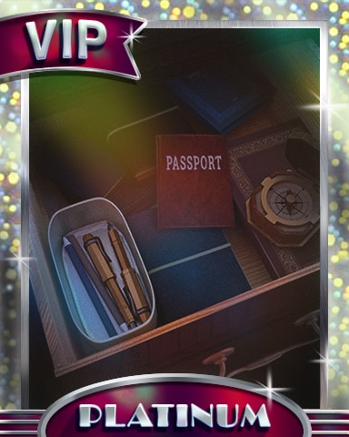 Passport Clue Platinum Badge - Claire Hart Classic