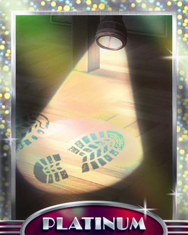 Suspicious Bootprint Platinum Badge - Claire Hart: Secret In The Shadows
