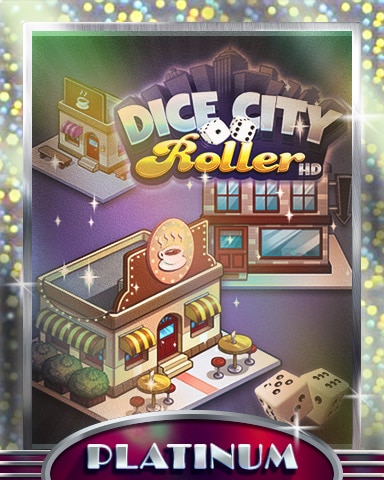 City Coffee Shop Platinum Badge - Dice City Roller HD