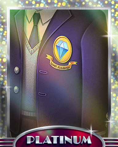 Upper Classman Platinum Badge - Jewel Academy