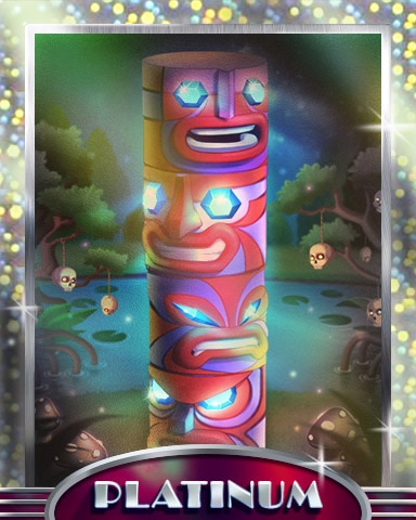 Jeweled Totem Platinum Badge - Jewel Academy