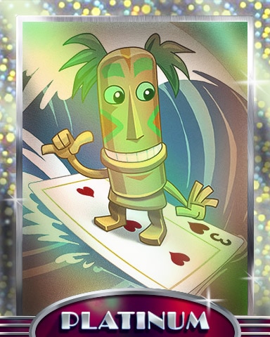 Surfing Tiki Platinum Badge - Jungle Gin HD