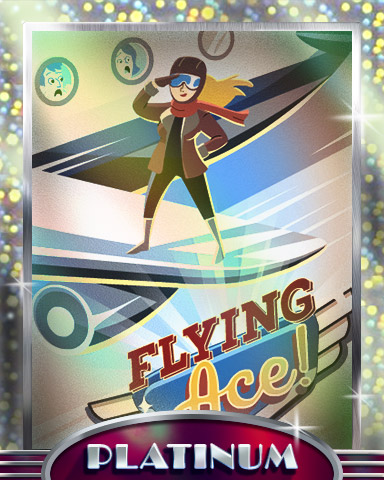 Just Wingin' It Platinum Badge - Jet Set Solitaire