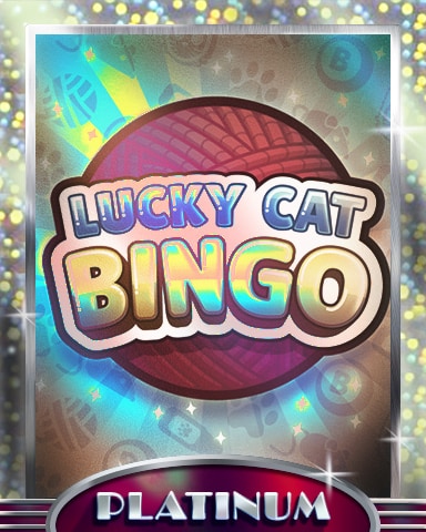 Lucky Cat Logo Platinum Badge - Lucky Cat Bingo