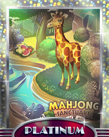 Giraffes & Hippos Platinum Badge - Mahjong Sanctuary