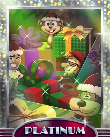 Holiday Buddies Platinum Badge - Pogo Addiction Solitaire HD