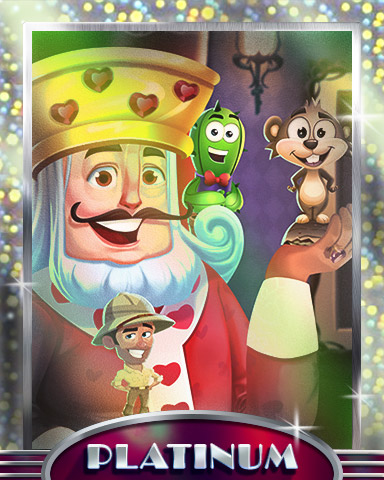 The King's Buddies Platinum Badge - Pogo Addiction Solitaire HD