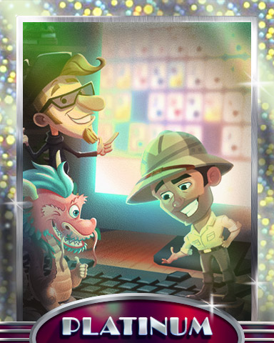 Drake, Beatnik & Tex Platinum Badge - Pogo Addiction Solitaire HD