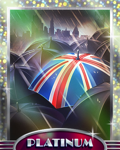 London Showers Platinum Badge - Postcards From Britain