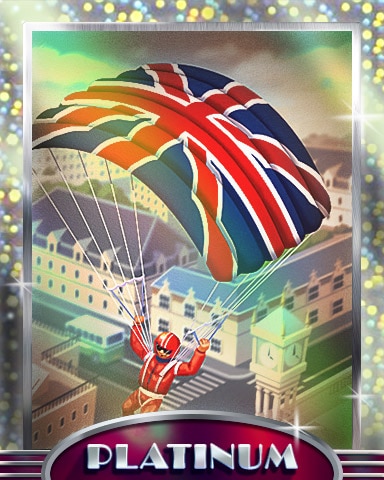 Just Dropping In Platinum Badge - Postcards From Britain