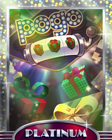 Present Jackpot Platinum Badge - Pogo™ Slots