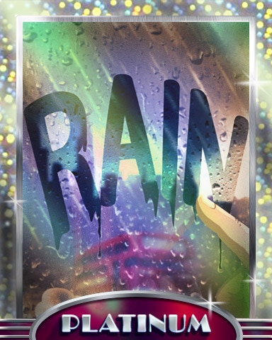 Rain Writing Platinum Badge - SCRABBLE