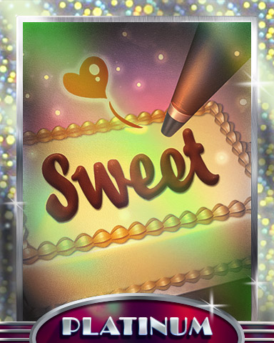 Sweetest Words Platinum Badge - SCRABBLE