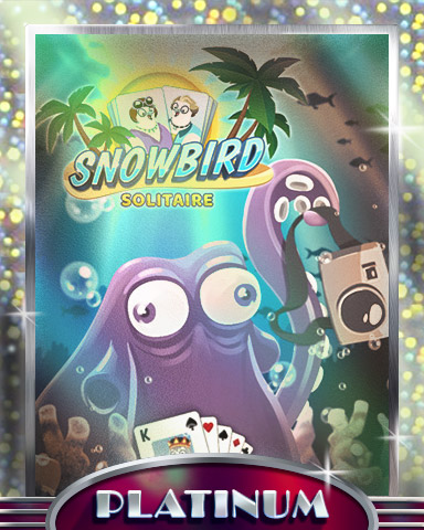 Orange The Octopus Platinum Badge - Snowbird Solitaire