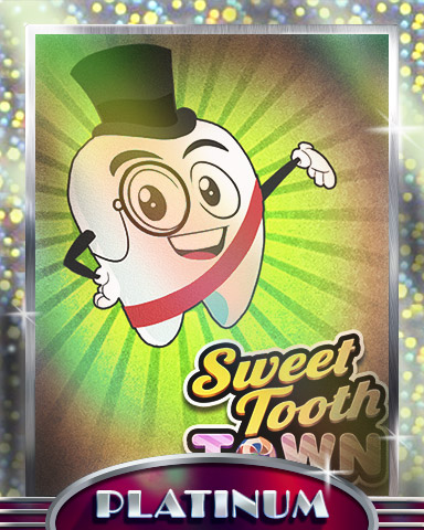 Mayor Toothy Platinum Badge - Sweet Tooth Town