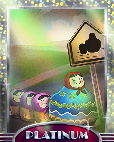 Matryoshka Crossing Platinum Badge - Trizzle