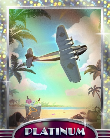 Beach Flyover Platinum Badge - World Class Solitaire HD