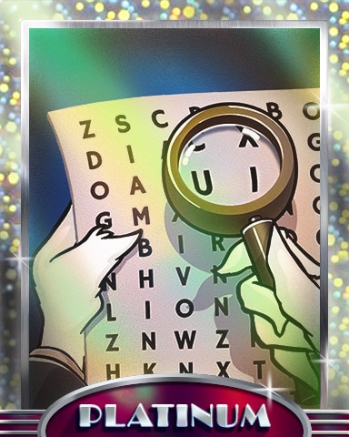 The Search Continues Platinum Badge - Word Search Daily HD