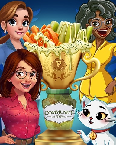 Pogo Community Fondue Party Bingo Badge