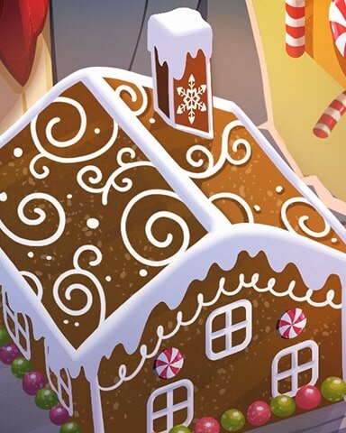 Gingerbread Decorations I4 Badge - Peggle Blast HD