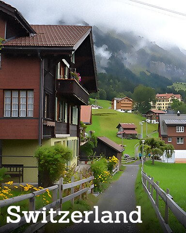 Switzerland Badge - Paranormal Destinations