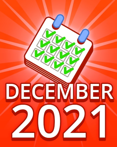 All Puzzles December 2021 Badge - Pogo Daily Sudoku