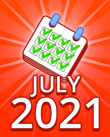 All Puzzles July 2021 Badge - Pogo Daily Sudoku