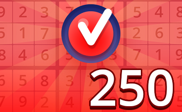 Hard V Badge - Pogo Daily Sudoku