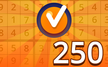 Medium V Badge - Pogo Daily Sudoku