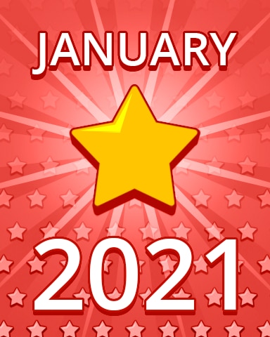 All Stars January 2021 Badge - Pogo Daily Sudoku