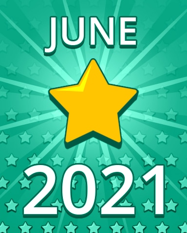 All Stars June 2021 Badge - Pogo Daily Sudoku