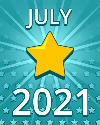 All Stars July 2021 Badge - Pogo Daily Sudoku