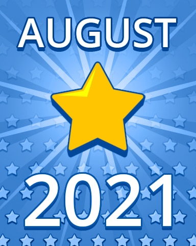 All Stars August 2021 Badge - Pogo Daily Sudoku