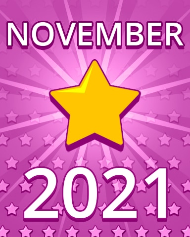 All Stars November 2021 Badge - Pogo Daily Sudoku