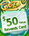 Pogo $50 Value Rewards Card Winner Badge