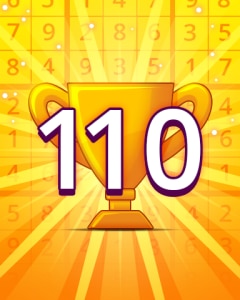 Rank 110 Badge - Pogo Daily Sudoku
