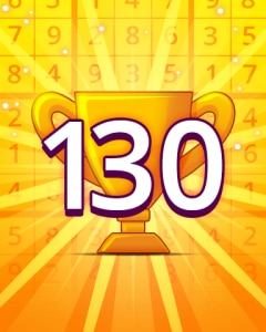 Rank 130 Badge - Pogo Daily Sudoku