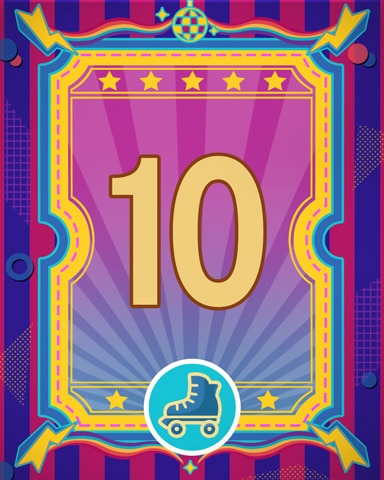 Roller Disco 10 Badge - Pogo™ Slots